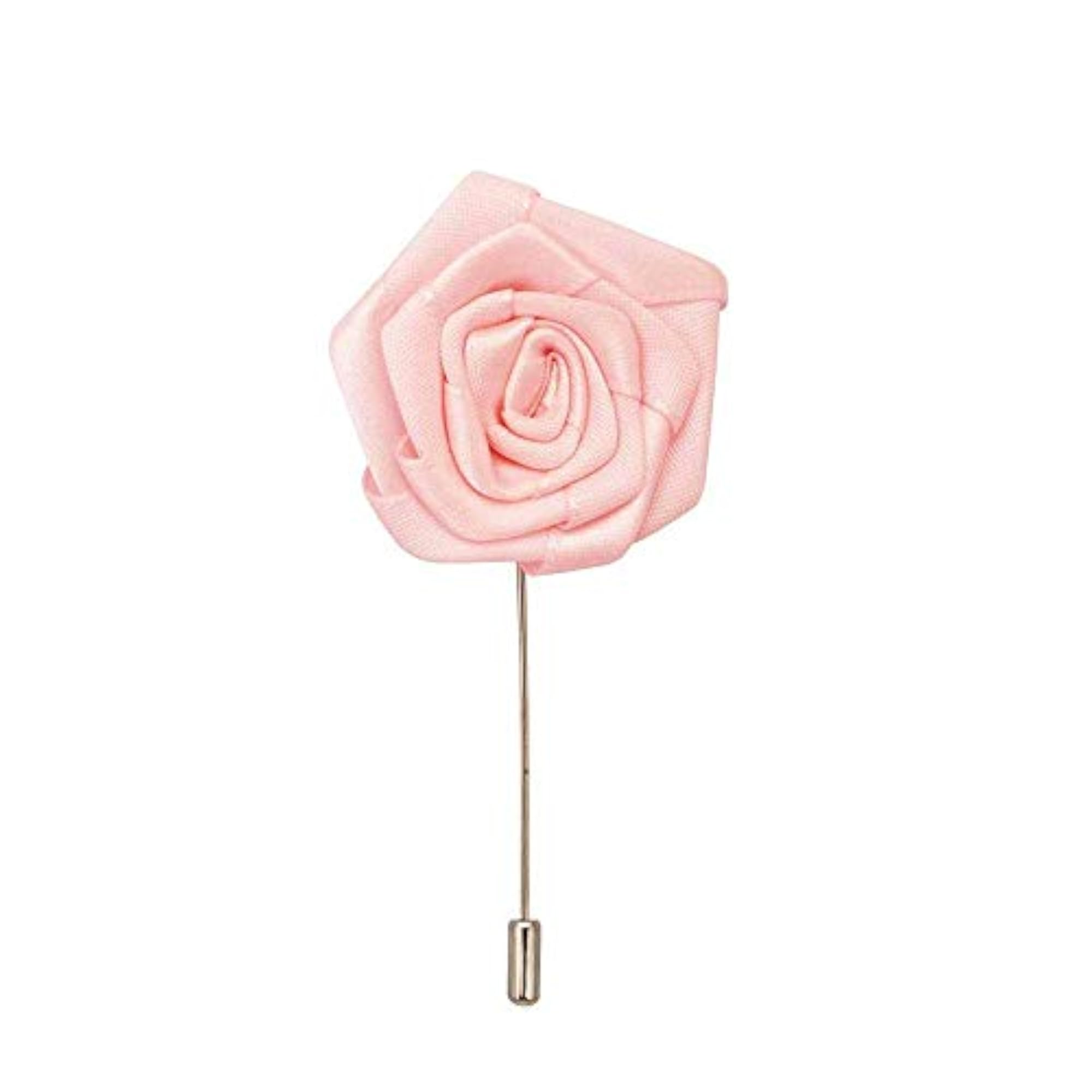 Multicolored Big Rose Flower Brooch Lapel Pin for Men, Pack of 4