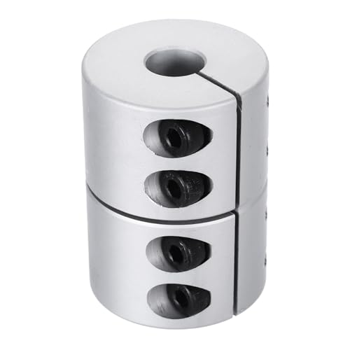 QUARKZMAN Wellenkupplung 8 bis 10mm(ID) 45mm(L) Aluminiumlegierung Wellenkupplungsverbinder Starre Verbindung Motorzubehör für 3D-Drucker DIY-Robotermodell