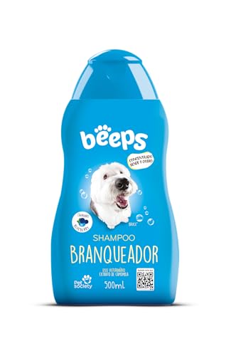 Beeps Shampoo Branqueador Para Cães e Gatos By Pet Society - 500 mL