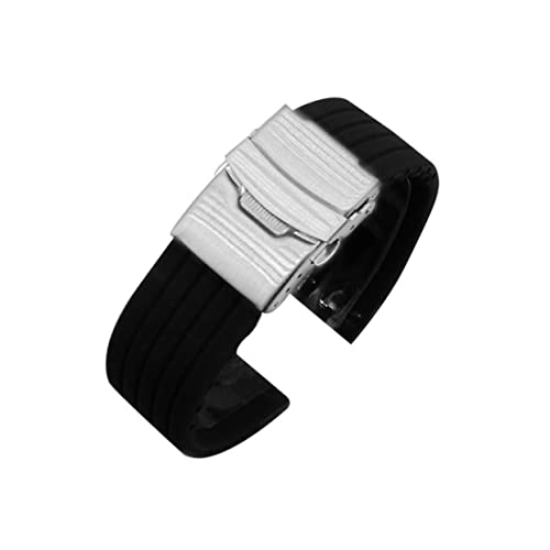 Bracelet silicone 18mm Amosfun imperméable à rayures verticales