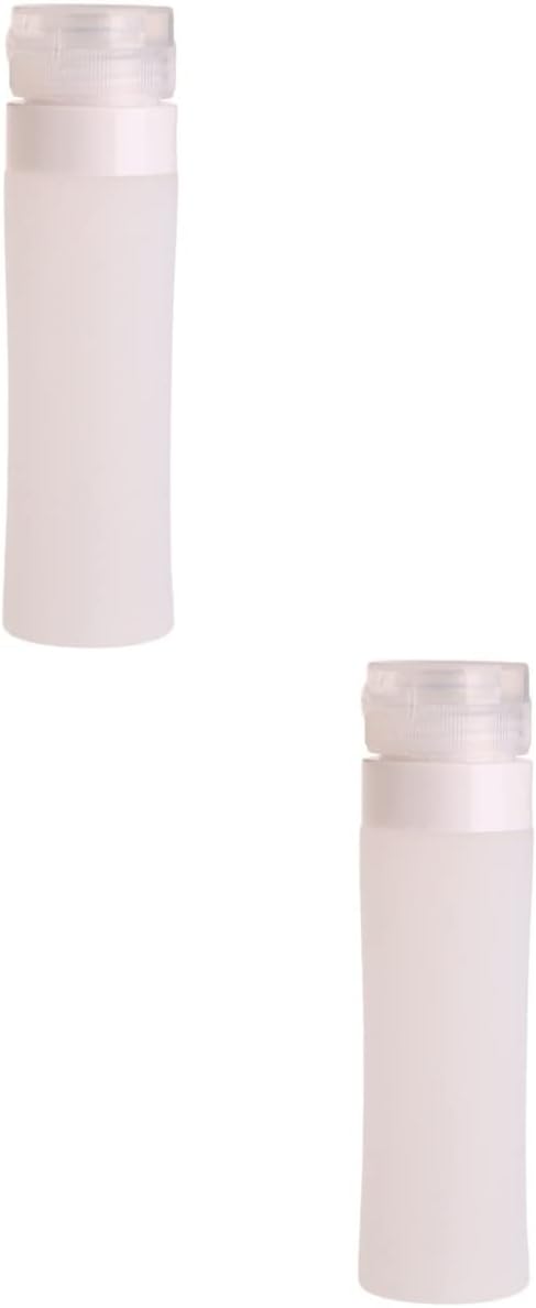 VOSAREA 2pcs Portable Silicone Travel Bottles Refillable Soap Dispensers for Liquids for Toiletries Camping and Travel Essentials Food-grade Material Design image 5