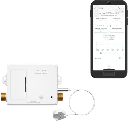YoLink LeakStop 1-Channel Auto Shutoff & Leak Detector
