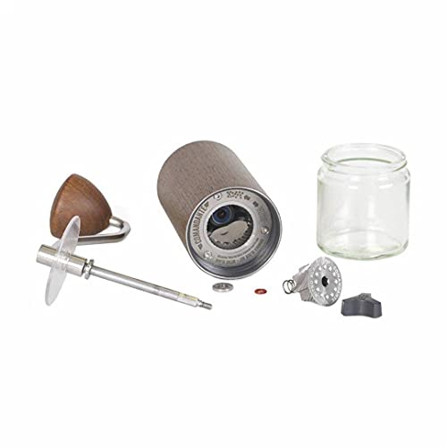 Comandante Kaffeemühle, Glas, Chocolate Fineline, Silber / Braun – Bild 4