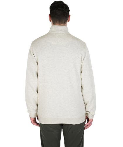 Image of Charles River Apparel Unisex Crosswind Quarter Zip Sweatshirt, Soft Cotton Blend Pullover with Pockets
