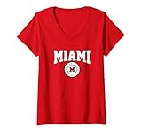 Womens Miami University Ohio Redhawks Collegiate Seal V-Neck T-Shirt