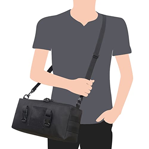 Triwonder Tactical Sling Bag Pack Molle Military Shoulder Bag Backpack Messenger Bag Utility Shoulder Satchel (Black - 2 Pack) #TOP5