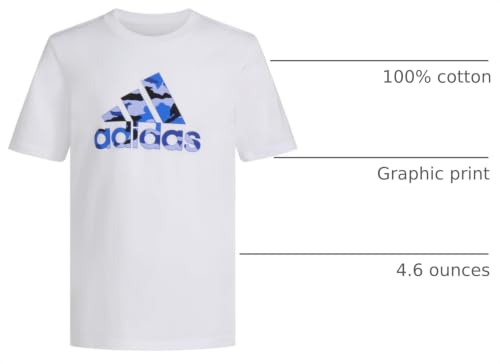 Image of adidas Boys Short Sleeve Camo Logo Tee