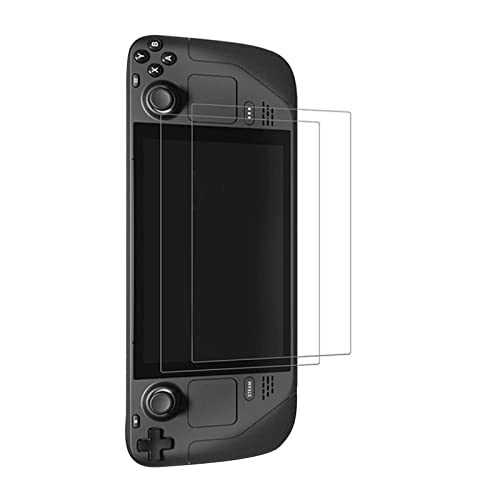 2023 Steamデッキ用ゲームパッドコンソール強化ガラススクリーンプロテクター x 2。ゲームデバイス部品アクセサリー