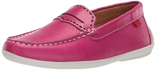 Image of Marc Joseph New York Kids' Genuine Leather Made in Brazil Driving Loafer with Penny Detail
