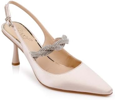 Jewel Badgley Mischka Tierney Braided Slingback Pumps - Image 2