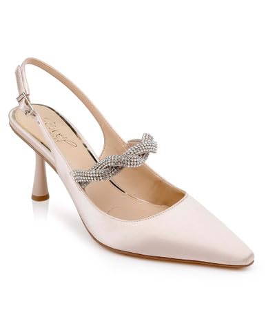 Jewel Badgley Mischka Tierney Braided Slingback Pumps2
