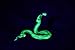 Cobra Uranium Glass UV Sculpture Collectible Figurine Glass Unique gift