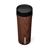 Corkcicle Commuter Cup Travel Mug - Insulated Coffee Mug with Lid - Keeps Drinks Cold 18 Hours - 360° Spill-Proof Sip Lid - Holdiay Gift - Great for Gifting Warmth - 17 oz - Walnut World