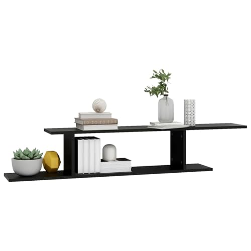 Étagère murale gain de place blanche 125 cm pour mur encombré