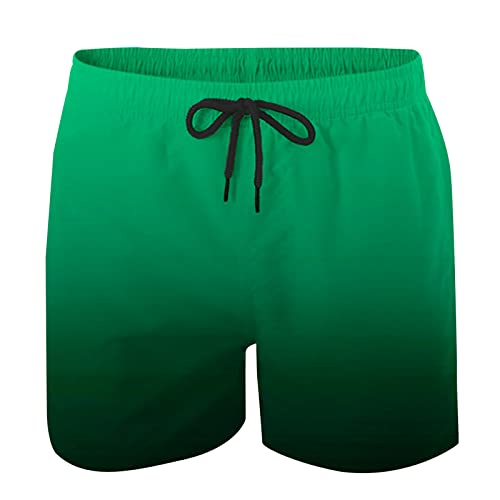 Men's Trendy Ombre Beach Shorts Relaxed Fit Summer Holiday Gradient Color Hawaiian Tropical Shorts Swimming Trunks3