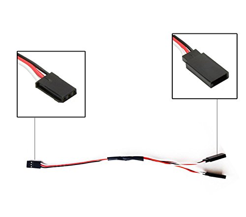 Dywishkey 30Cm Servo Remote Control 1 To 2 Y Cables, Male To Female (5 Pcs) #TOP2