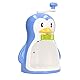 Pinguin-Form, blaue ABS-Eismaschine, tragbare manuelle Schneekegelmaschine, Küchenzubehör