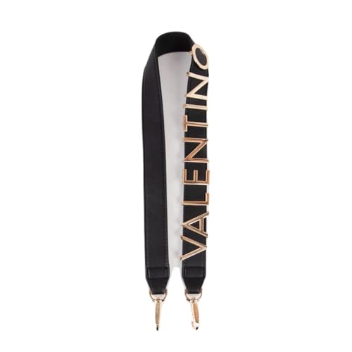 VALENTINO Shoulder Alexia, Bolso de Mano Unisex Adulto, Nero/Oro