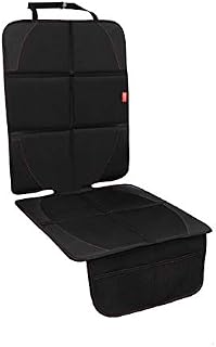 MORROLS Car Seat Protector,Baby Kids Car Seat Protectors for Child Seats,Waterproof Seat Protectors Fits Isofix with Thickest Padding & Padded Cover & Mesh Pockets & Universal Size(Black, 1 Pack)