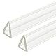 QUARKZMAN 2 Stück U-Kanal-Kantenschutz, 4,9 ft Länge Gummischutzleiste Kantenschutz passend für 6-7 mm Kanten, (19/32 B x 25/64 H) Transparent