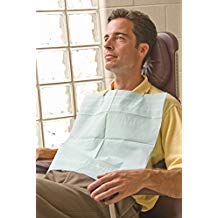 Graham Medical 16171 2-Ply Tissue/Poly Bib, 16.5" Width, 19" Length, Mauve Pack of 500