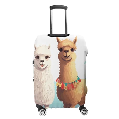 Llama Alpaca Printed Luggage Cover Protector, Fits 18-32 Inch Luggage4