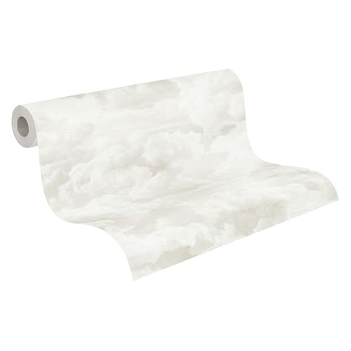 Livingwalls Vliestapete Wolken - hochwertige Designtapete Himmel Natur 399852 in Creme, Weiß - Luxustapete designed by MICHALSKY
