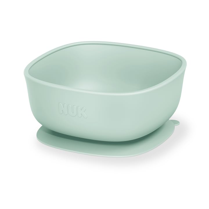 Image of NUK Silicone Baby Suction Bowls, Suction Feature Helps Reduce Spills, Microwave & Dishwasher Safe, BPA-Free, Pack of 2