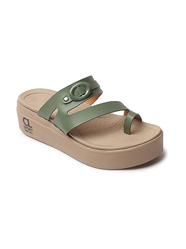 Image of Carlton London women's Adjustable Flatform Toe-Loop Sandals