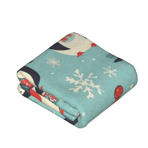 Couverture flanelle douce pingouin plaid de qualité supérieure - 4