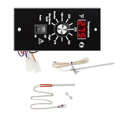 180-375? Digital Thermostat Controller Kit LCD Display Support Auto Cooling Suitable for Traeger Wood Pellet Grills