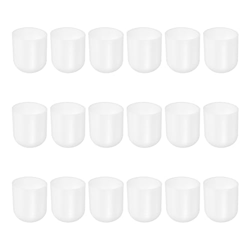 Image of uxcell 18Pcs Silicone End Caps, 22mm(7 /8 inch) ID 25mm(1 inch) Height Round Rubber Elastic Screw Thread Protectors Flexible Screw Bolt Covers Caps for Metal Tube Rod Bolt, Clear
