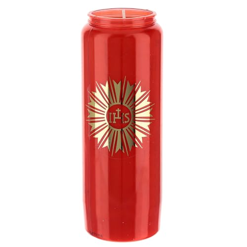 Sanctuary red Candle, IHS, 9 Days