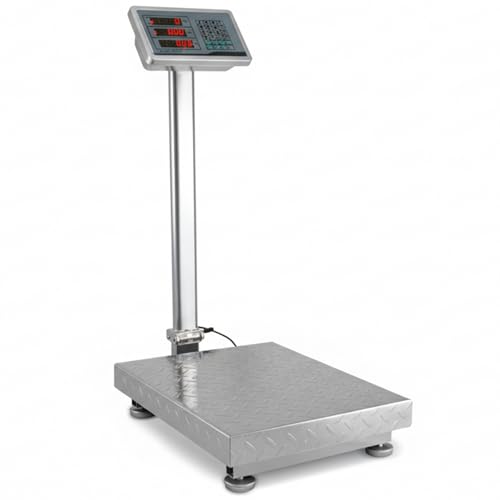 Houseables Industrial Scale, Platform Scale, 600 LB, Large, Weight Machine for Luggage, Shipping,...