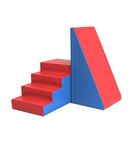 Read About IGLU XL Steps and Slide, Soft Play Climb and Crawl Activity Toys Blue/Red Anti Slip