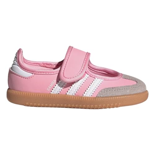 adidas Samba Jane Infant Toddler Lifestyle Shoes (Light Pink/Cloud White/Gum) Size 4