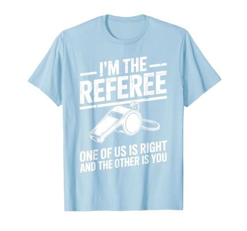 Cool Referee Design for Men Women Reffing Sports Ref Referee T-Shirt, Men, Baby Blue, 3X-Large