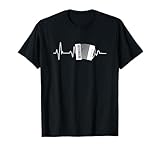 Accordéon Battement de coeur Cadeau Musicien Accordeon T-Shirt