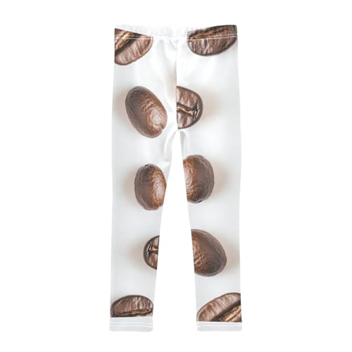 ZZKKO Girls Leggings Coffee Bean Toddler Girls Clothes Leggings for Girls Toddler Girls Leggings 3-4T2
