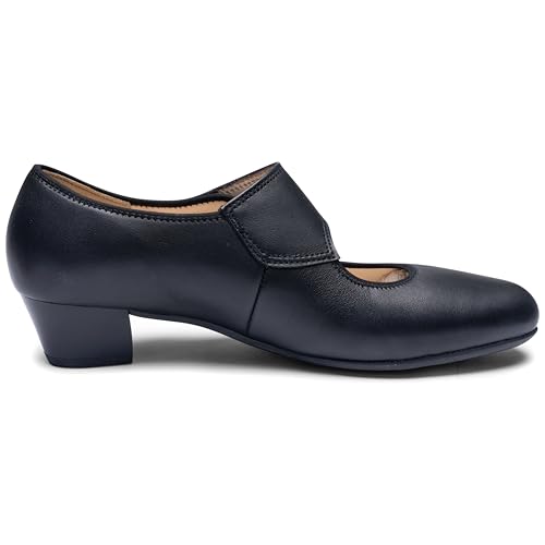 Ara Women's 35mm Black Mary Jane Pump - Calico 24