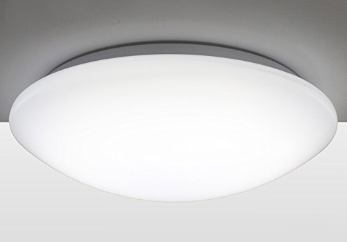 Plafonnier Roblan 32W compact au design blanc épuré