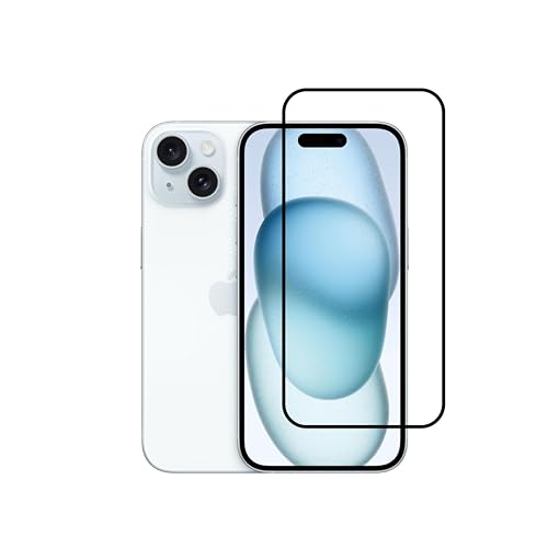 Image of Tempered Glass Screen Protector Compatible For Iphone 15 Plus with Free Complete Easy Installation kit