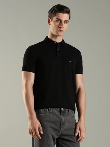 Image of Solid Regular fit Cotton Polo t-Shirt