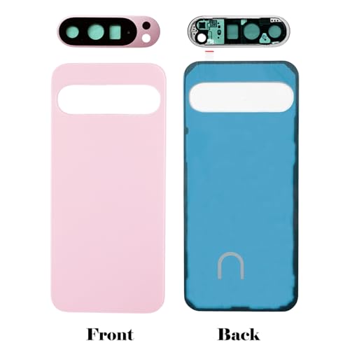 Image of for Pixel 9 Pro XL Back Glass Replacement with Rear Camera Lens for Google Pixel 9 Pro XL 5G Back Cover Glass Housing Door + Pre-Install Tapes + Tools(Not Suitable for Pixel 9 /9 Pro) (Rose Quartz)