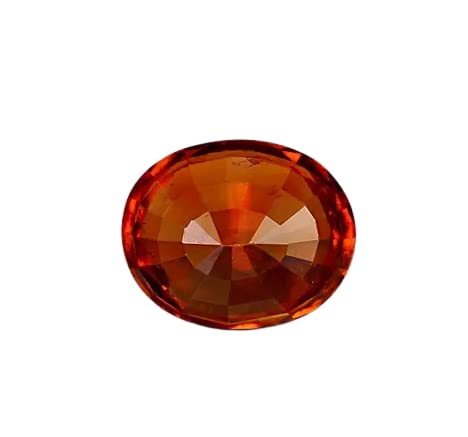 Hessonite naturelle astrologique pour équilibre intérieur sur argent sterling