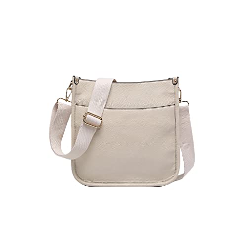 JEN & CO. Crossbody Bags for Women - Sling Bags with Removable Strap, Bone (M2168-BONE)