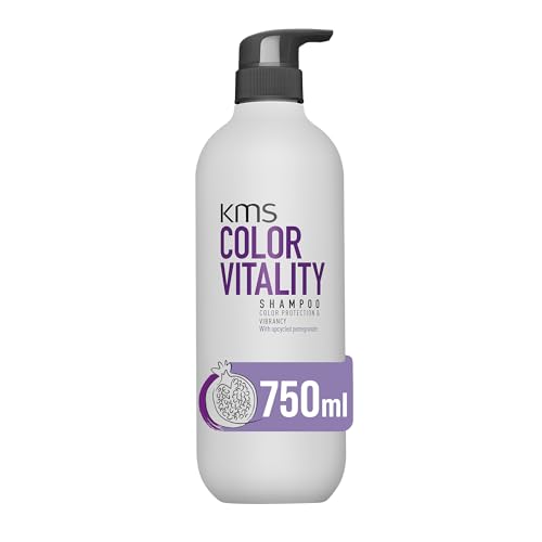 KMS ColorVitality Shampoo, for Coloured Hair Color Protection & Shine, Vegan & PETA Approved, 750ml, Transparent, 750 ml (Pack of 1)