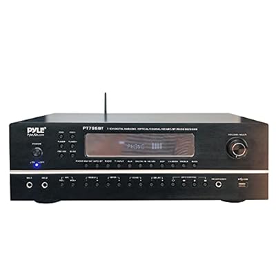 Pyle 7.1-Channel Hi-Fi Bluetooth Stereo Amplifier - 2000 Watt AV Home Theater Speaker Subwoofer Surround Sound Receiver w/Radio, USB, RCA, HDMI, MIC in, Supports 4K UHD TV, 3D, Blu-Ray - PT796BT.5