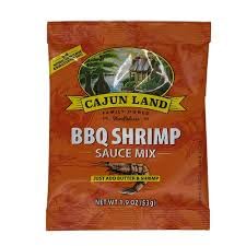 Cajun Land Mix BBQ Shrimp Seasoning 1.9 oz (Pack of