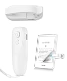 Fuloview Remote Control Page Turner for Kindle Paperwhite Kobo eReaders, Page Turner Clicker with Wireless Remote Compatible with iPad, Tablets, Cellphones-White